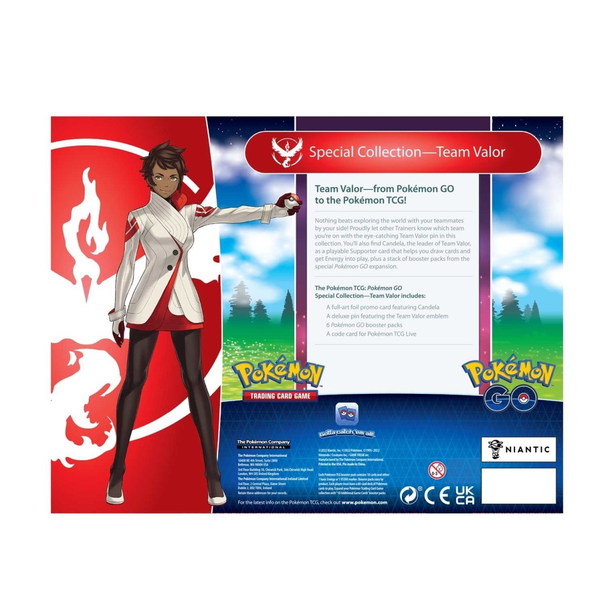 Pokemon GO Special Collection Team Valor back