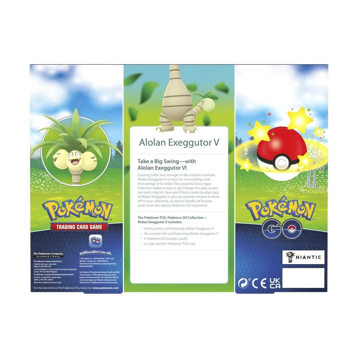 Pokemon Go Collections Alolan Exeggutor V back