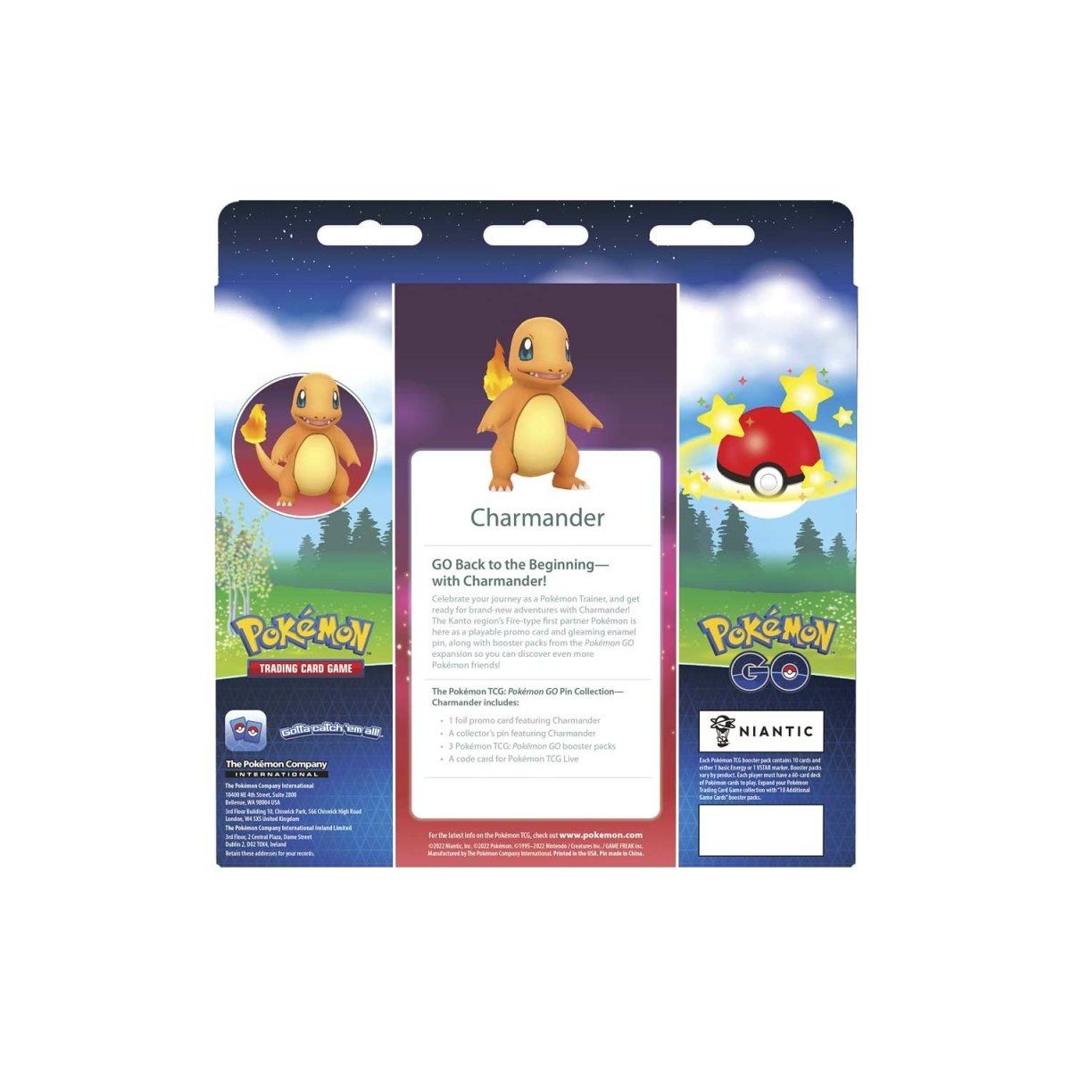 Pokemon Go Pin Collection Charmander back