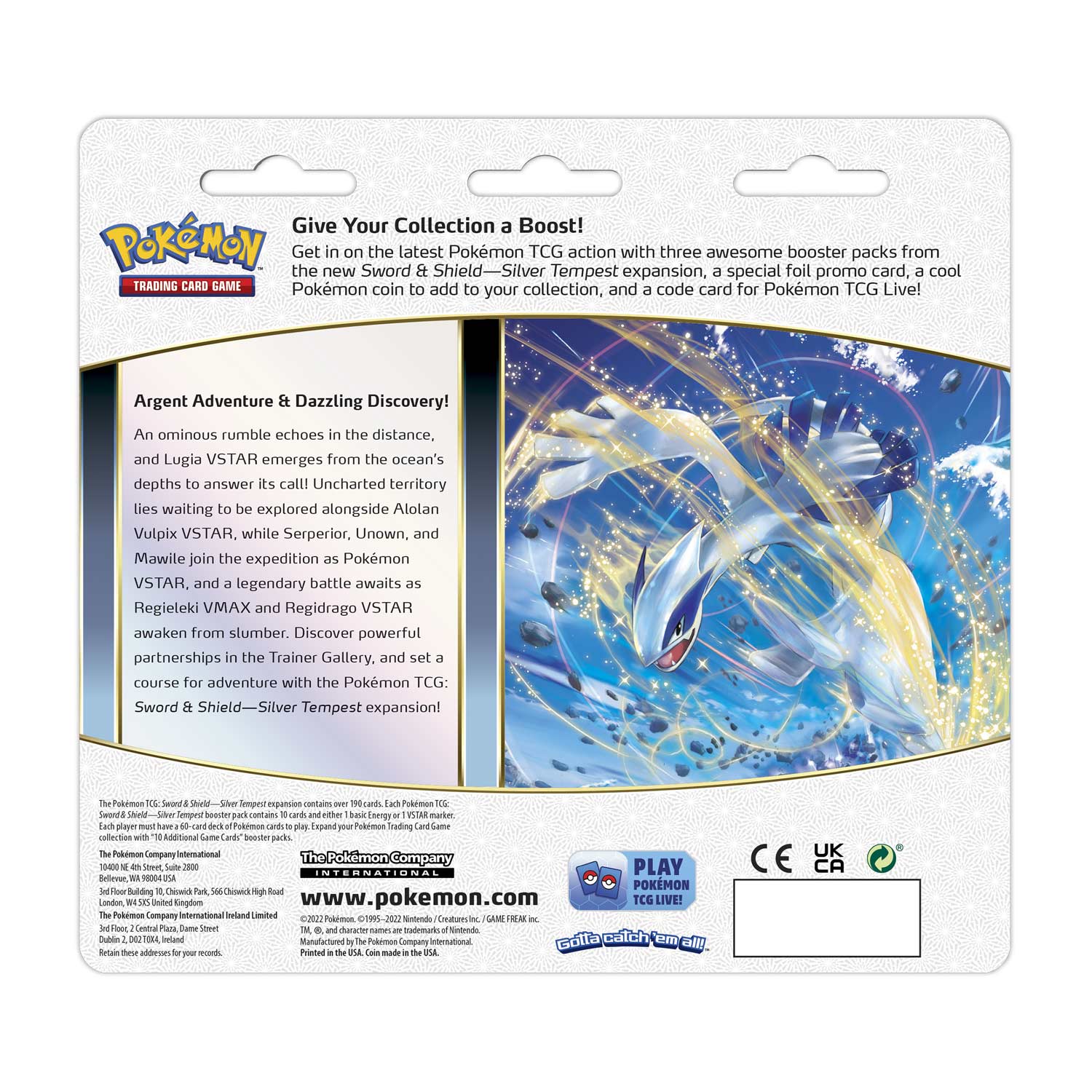 Silver Tempest 3 Pack Blister Manaphy back