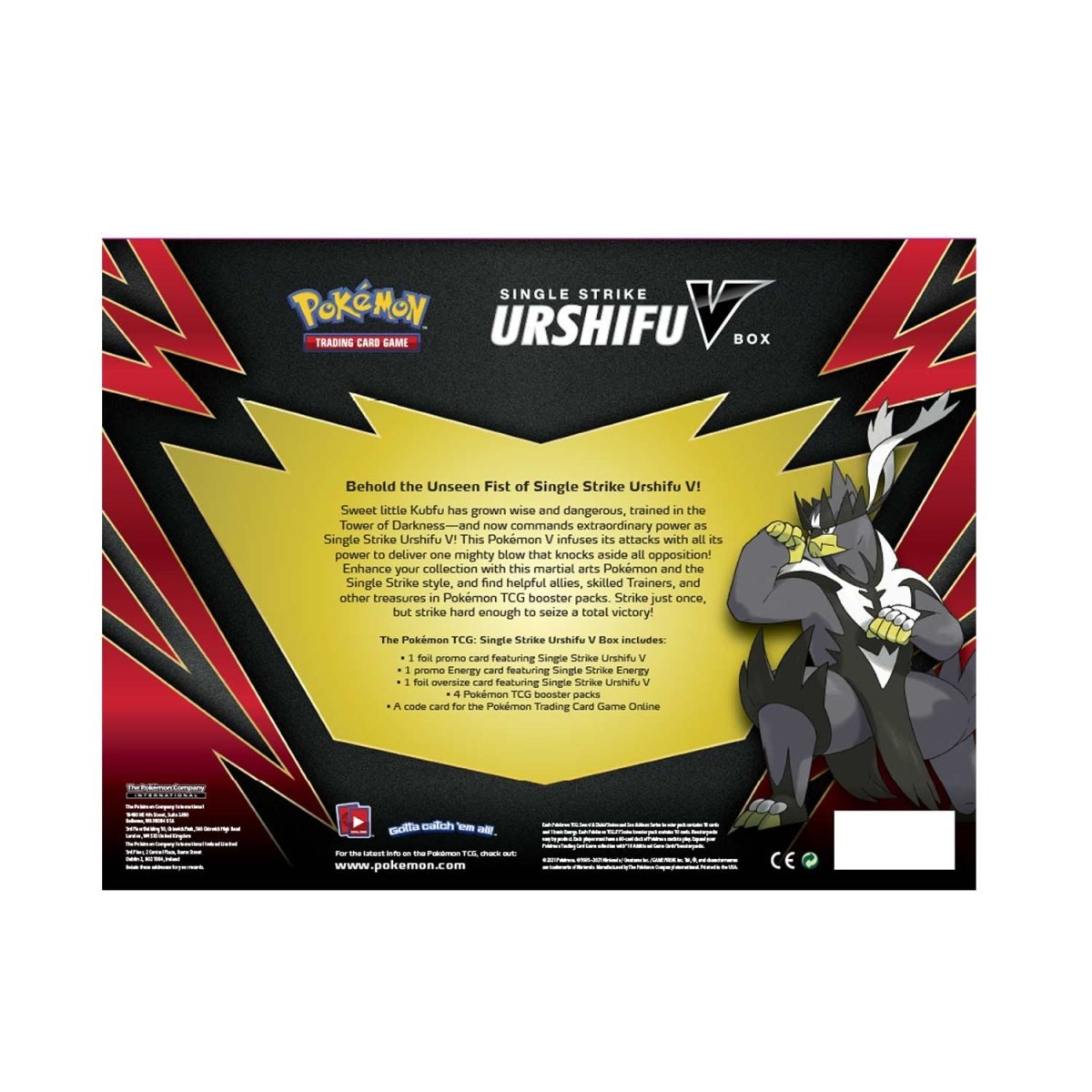 Single Strike Urshifu V Box back