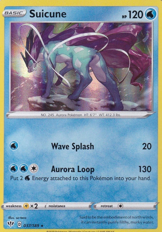 Suicune Darkness Ablaze Holo 037