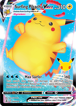 Surfing Pikachu Vmax Celebrations 009 Ultra Rare