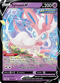 Sylveon V Evolving Skies 074 Ultra Rare