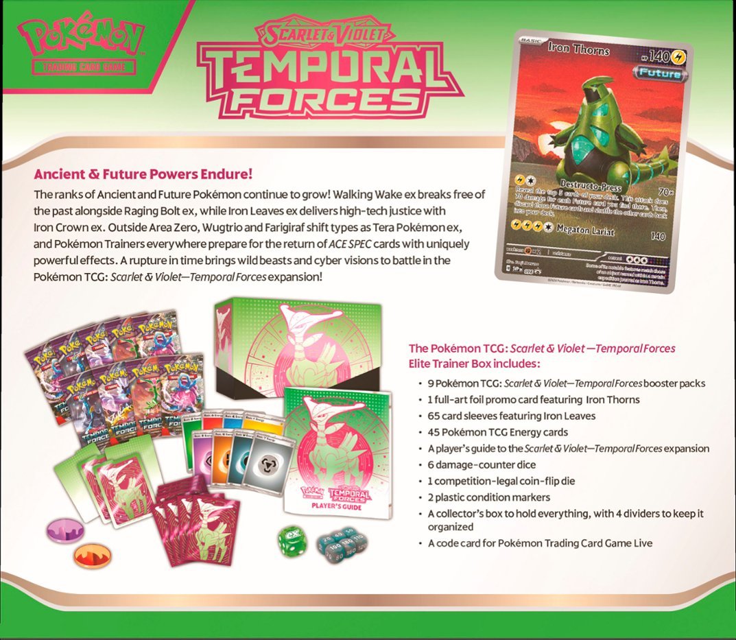 Temporal Forces: Elite Trainer Box (Iron Leaves)