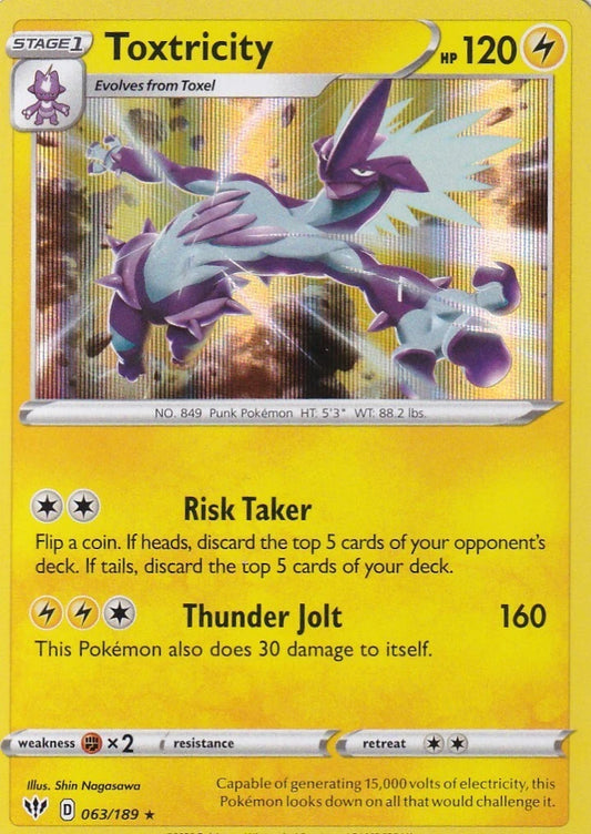 Toxtricity Darkness Ablaze Holo 063