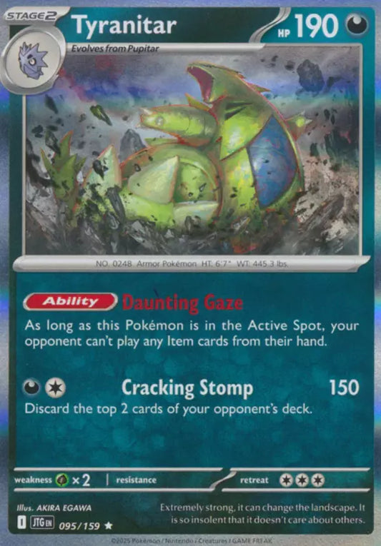 Tyranitar Journey Together Holo 095