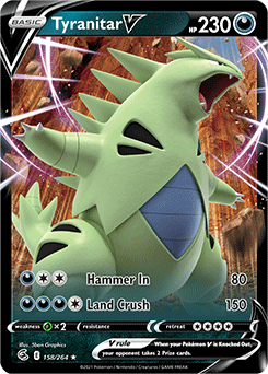 Tyranitar V Fusion Strike 158 Ultra Rare