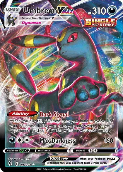 Umbreon Vmax Evolving Skies 95 Ultra Rare