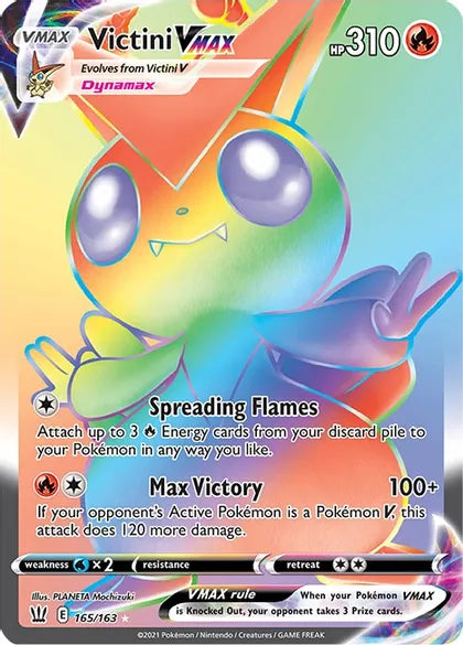 Victini Vmax Battle Styles 165 Secret Rare