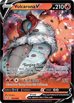 Volcarona V Evolving Skies 021 Ultra Rare