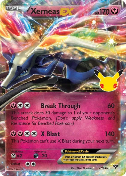 Xerneas Ex Celebrations 97 Ultra Rare