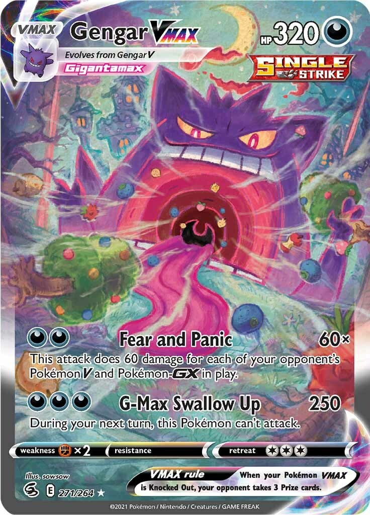 Gengar Vmax Fusion Strike #271 (Alternate Art, Secret Rare)