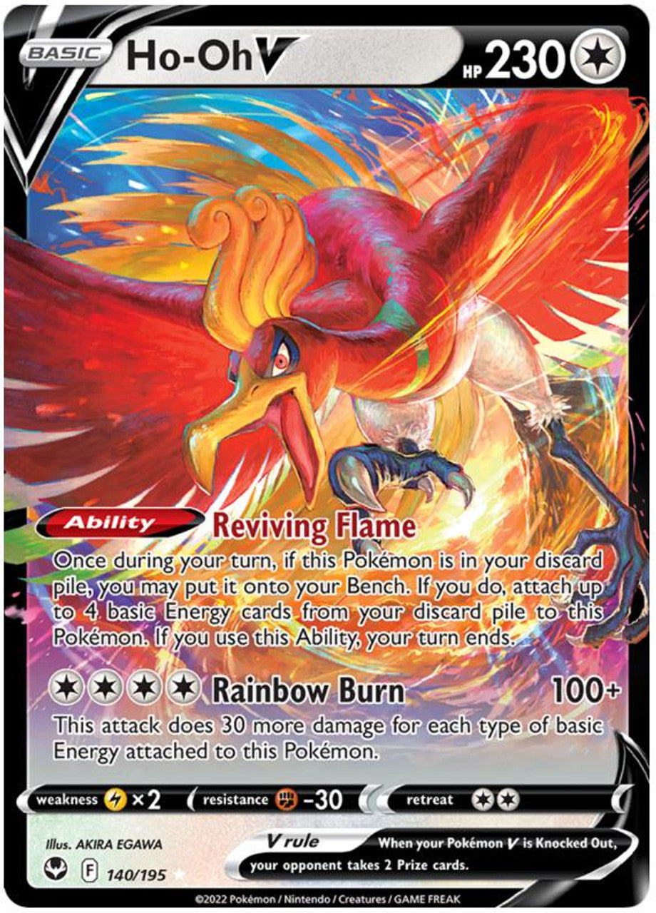 Ho Oh V Silver Tempest 140 Ultra Rare