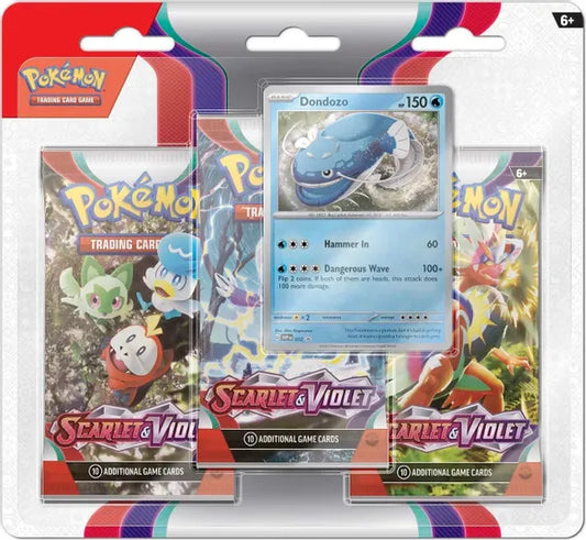 Scarlet & Violet 3 Pack Blister Dondozo