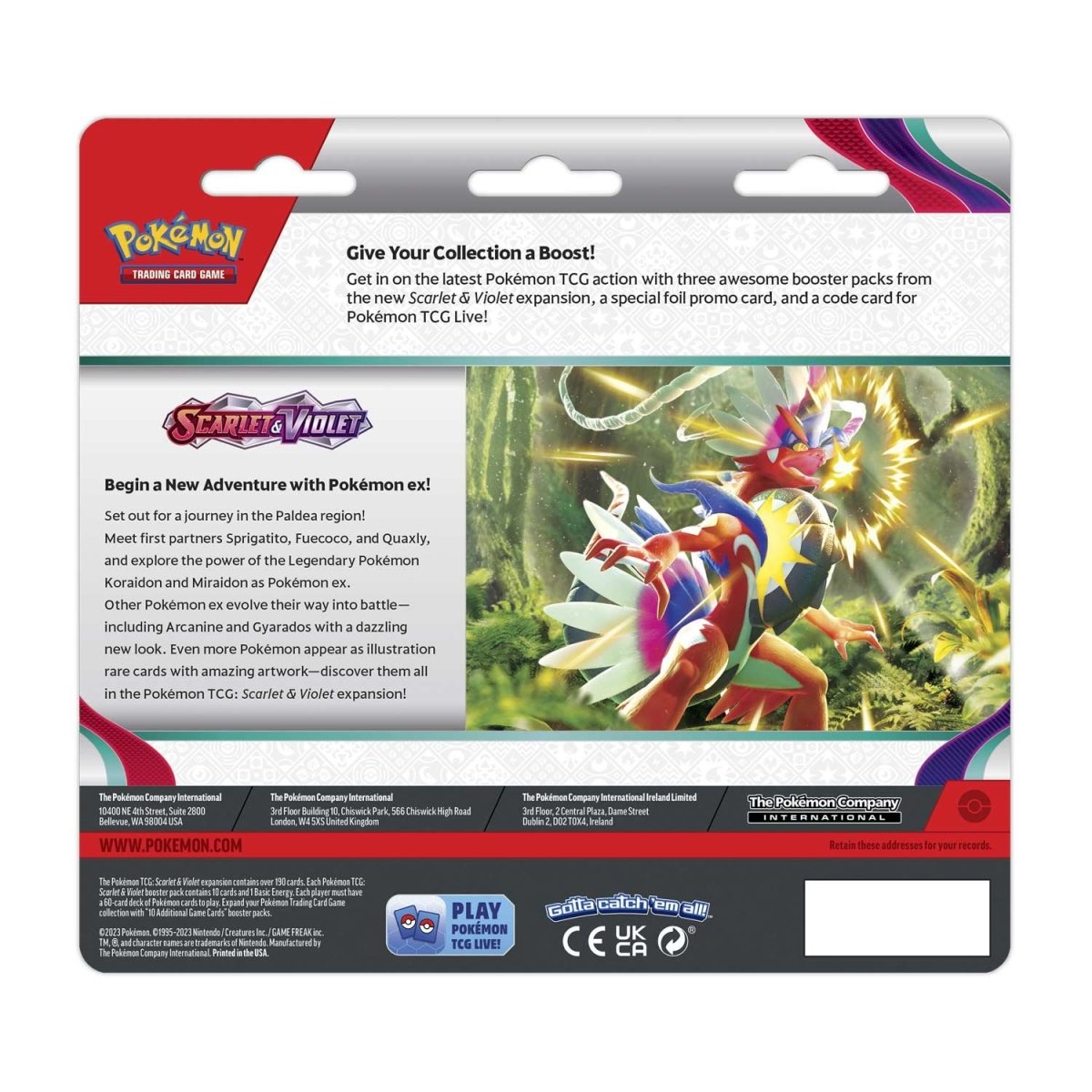 Scarlet & Violet 3 Pack Blister Dondozo 2