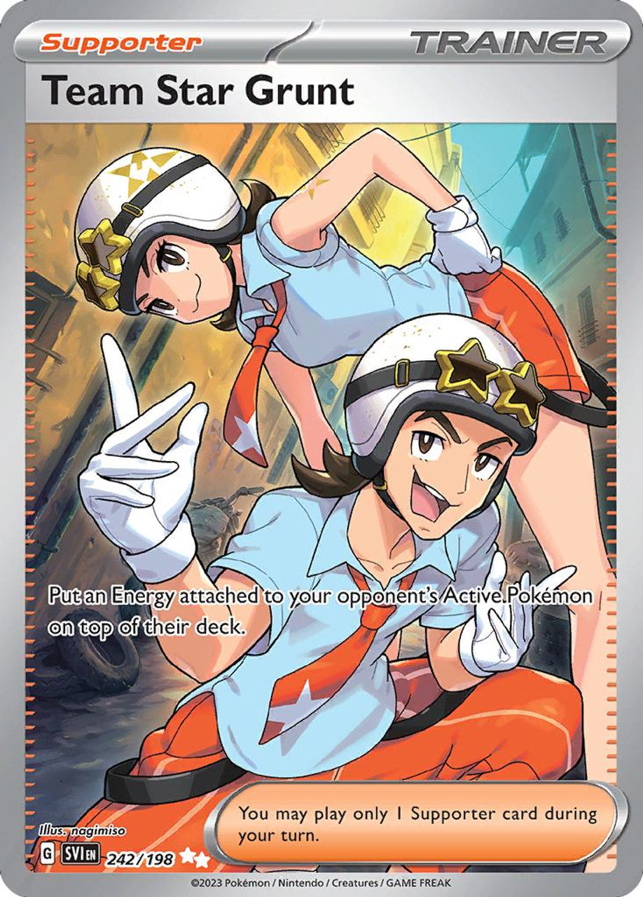 Team Star Grunt Scarlet and Violet 242 Secret Rare