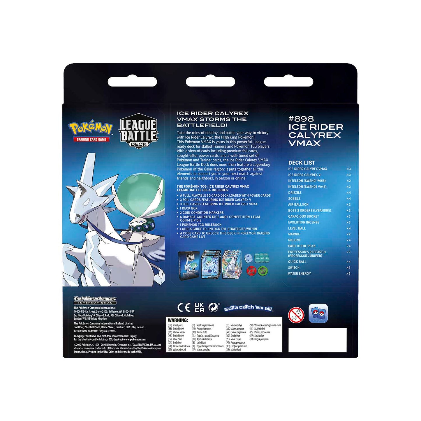 Ice Rider Calyrex Vmax League Battle Deck 3