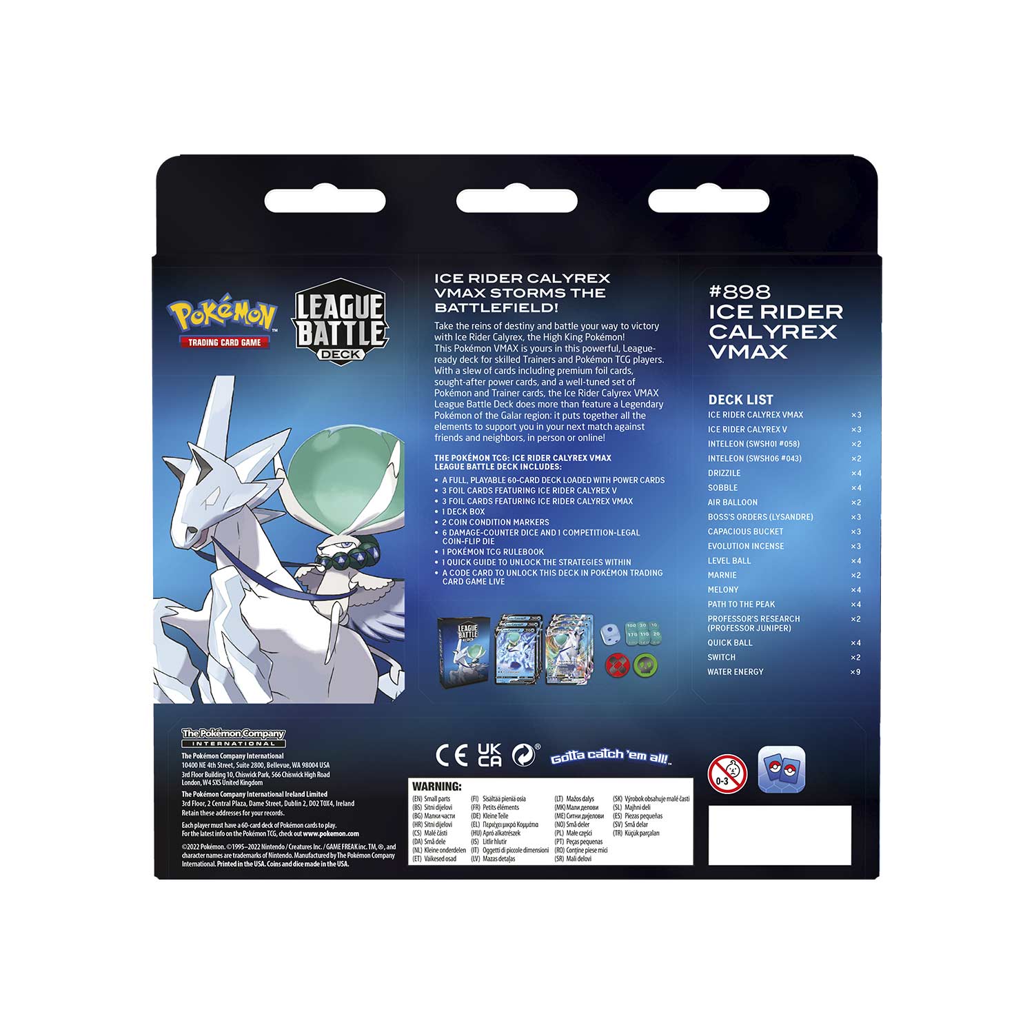 Ice Rider Calyrex Vmax League Battle Deck 3